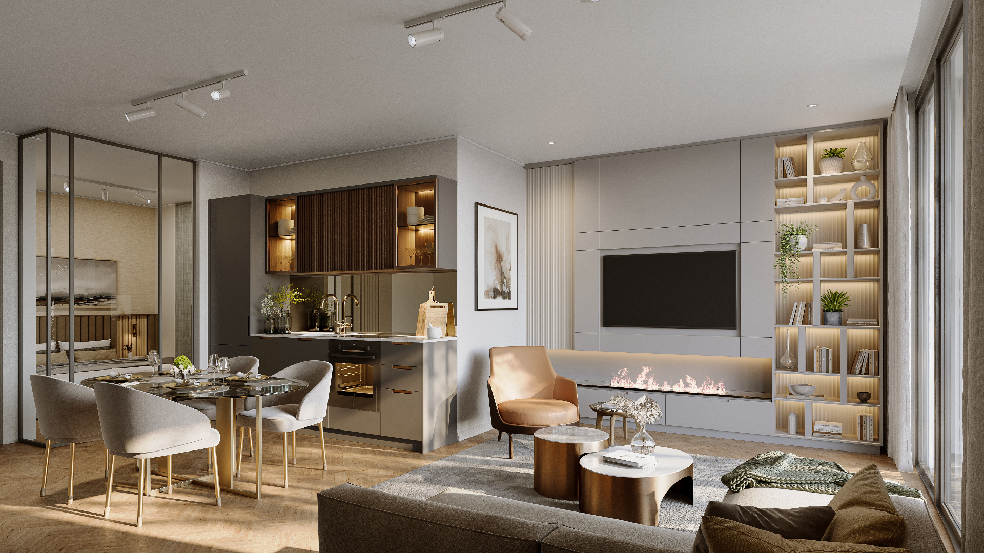 1 Bed render