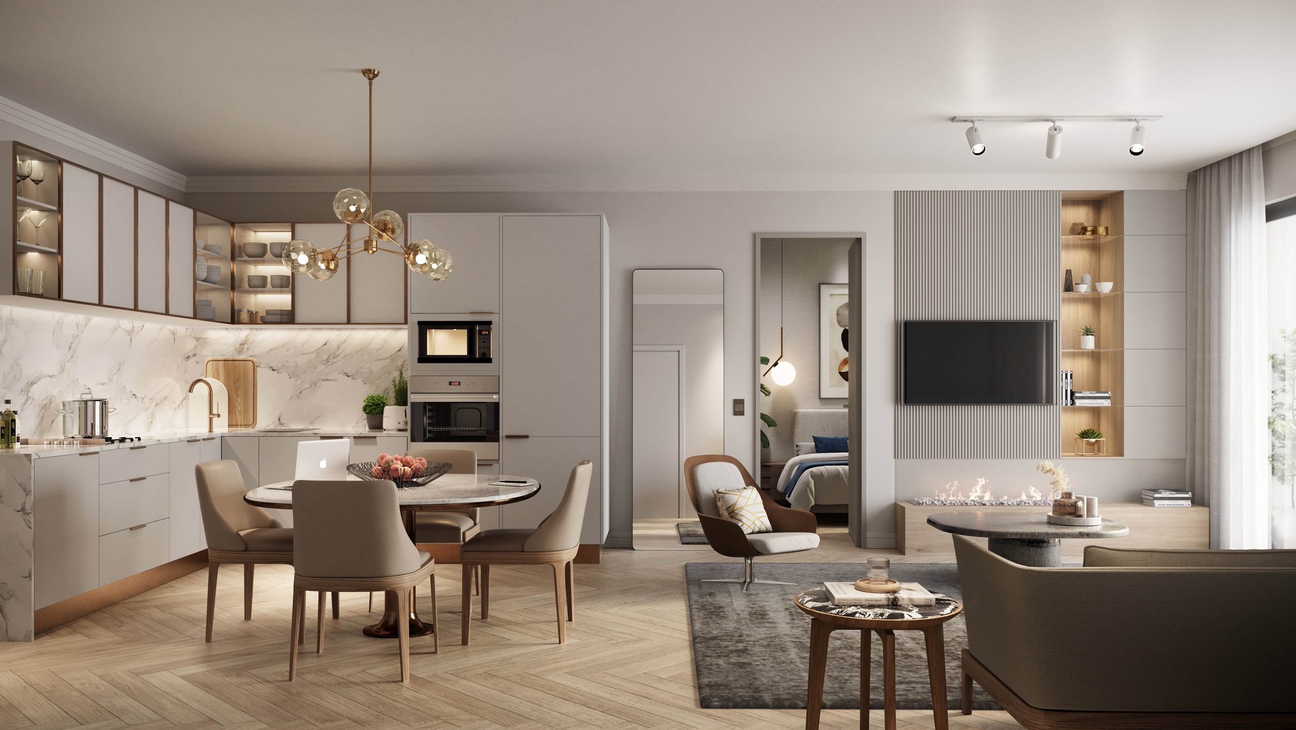 One bedroom lounge